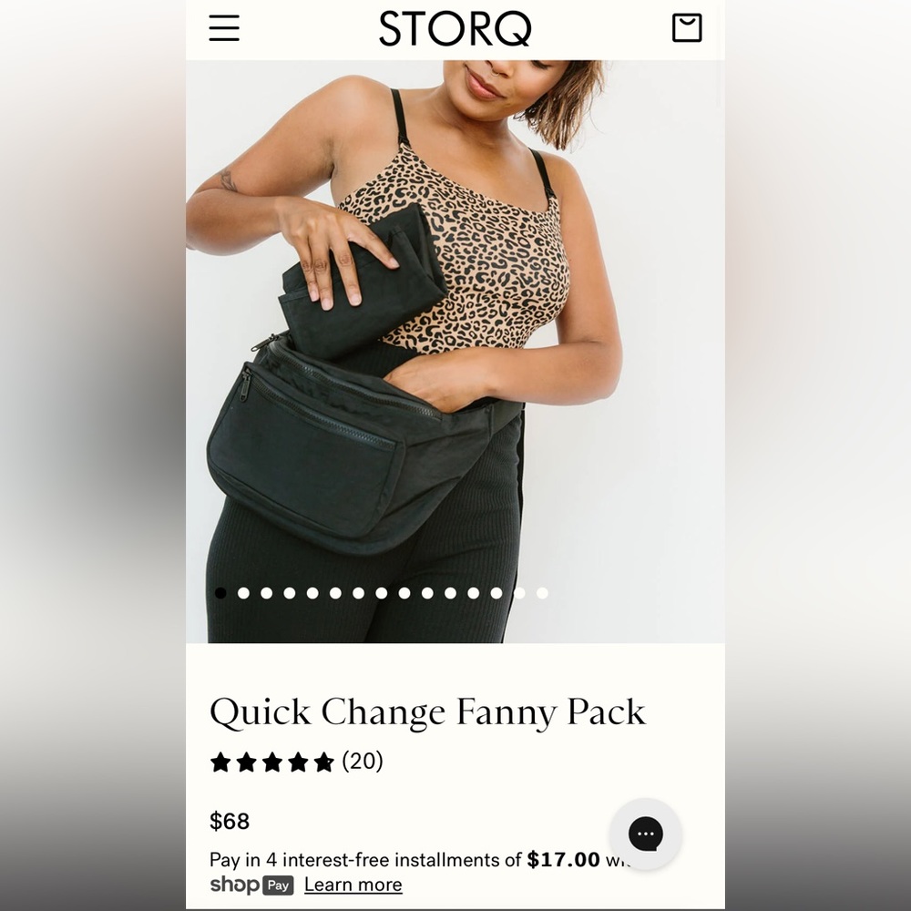 Storq Quick Change Fanny Pack black